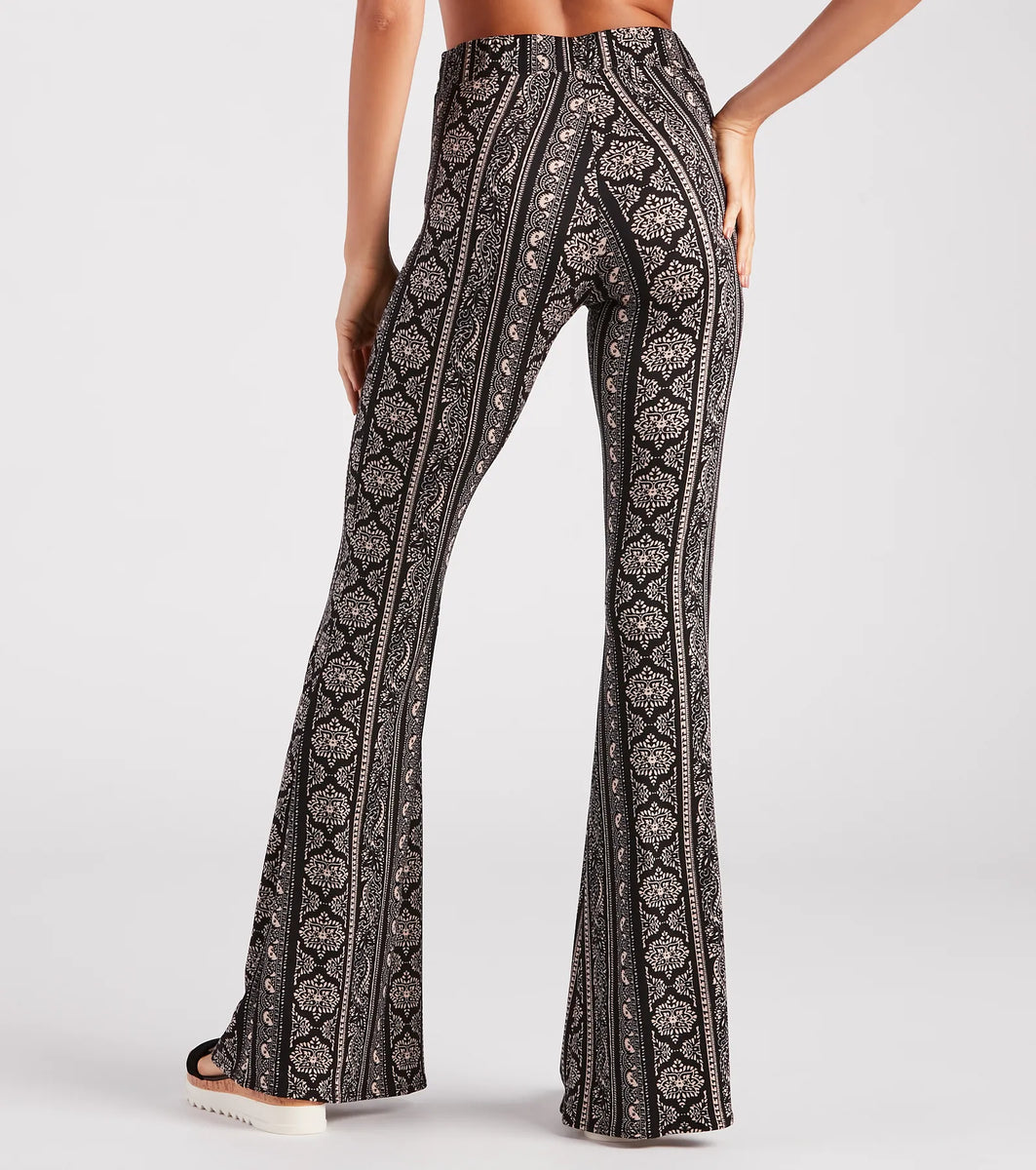Major Flare Boho Cross Waist Pants | Windsor