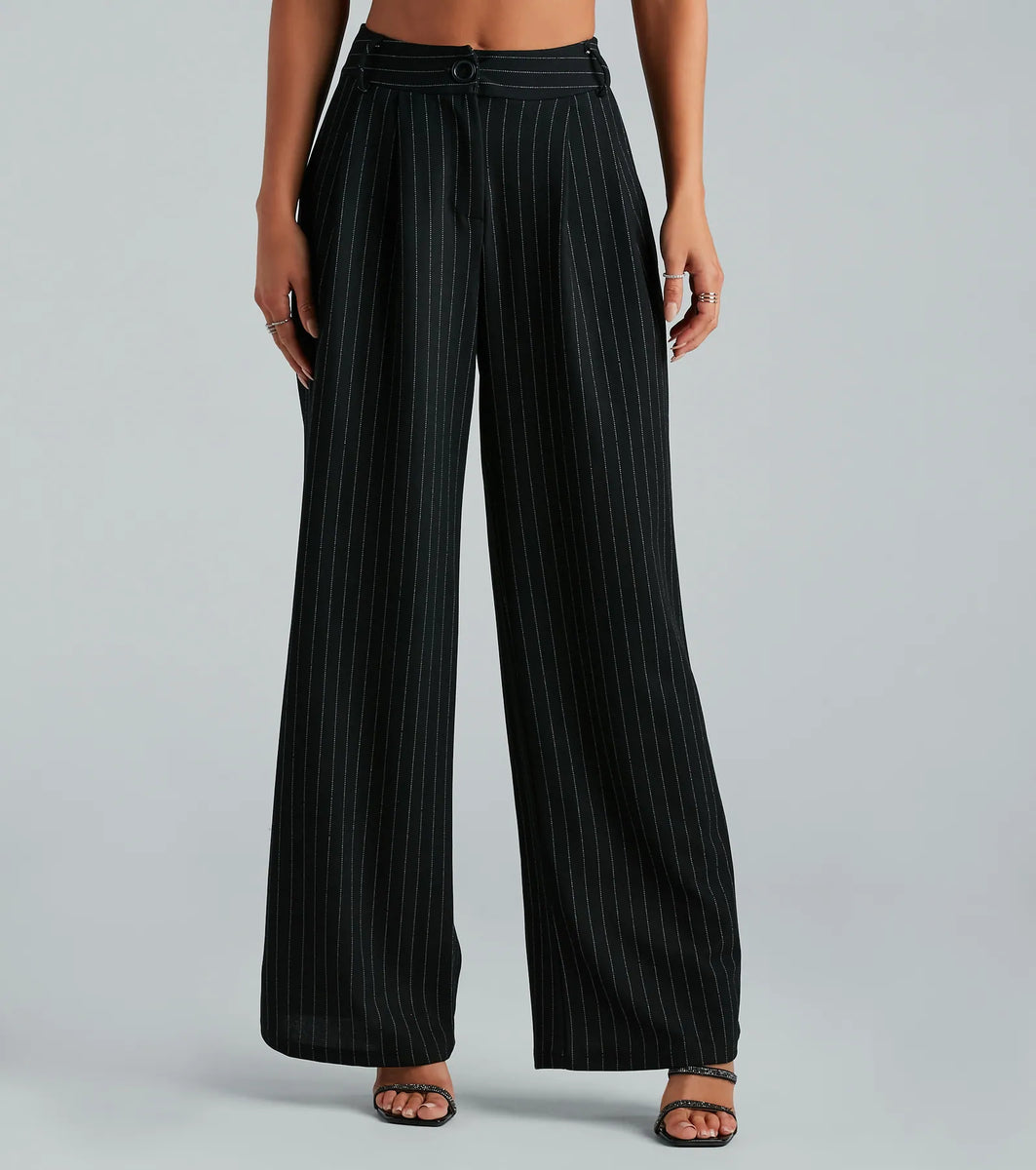 【Raucohouse】Ravine dart pinstripe pants Ravine dart pinstripe pants - Raucohouse | 60% - Asian