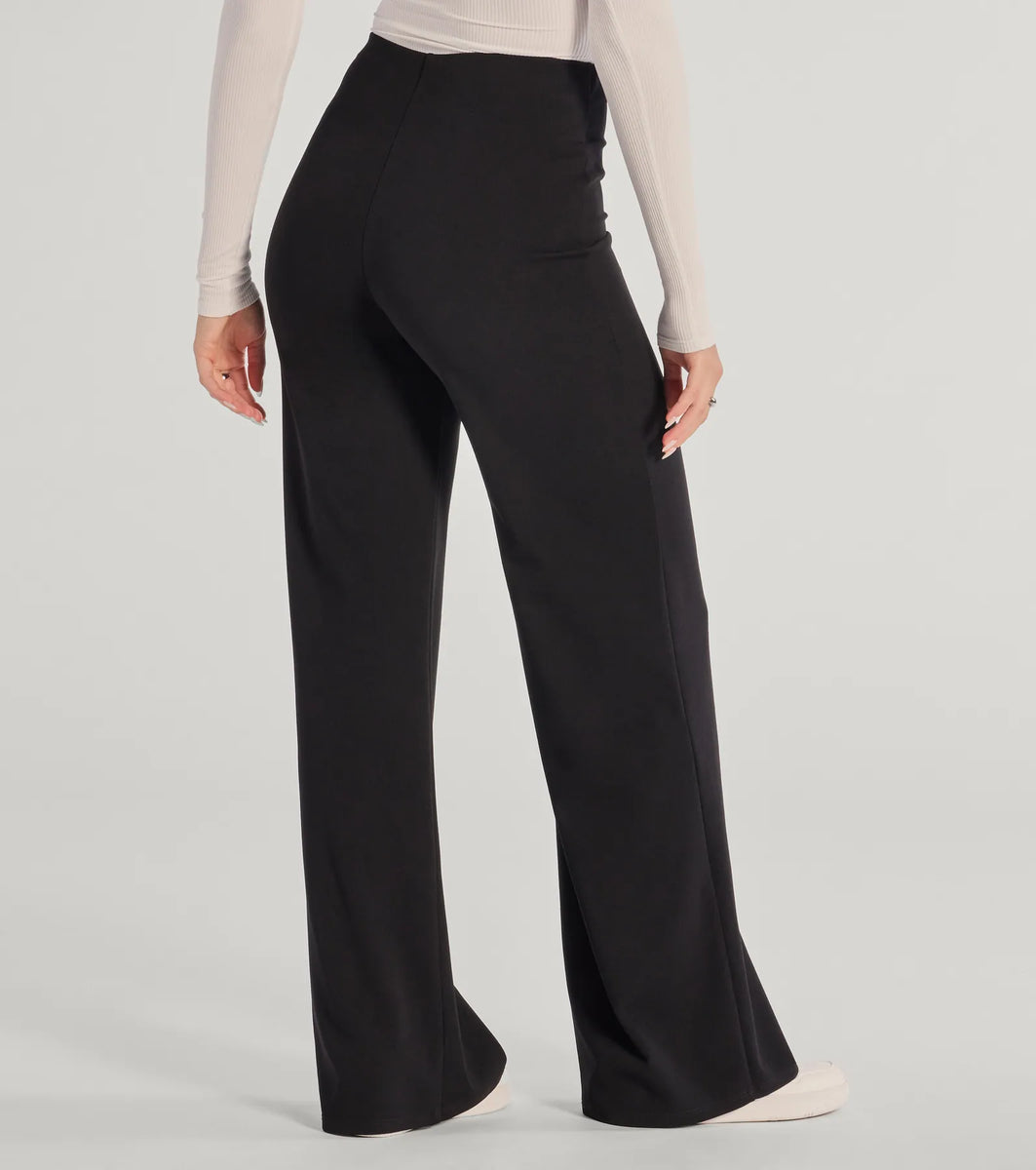 Nine To Five Straight-Leg Crepe Trouser Pants | Windsor Nine To Five Straight-Leg Crepe Trouser Pants | Windsor