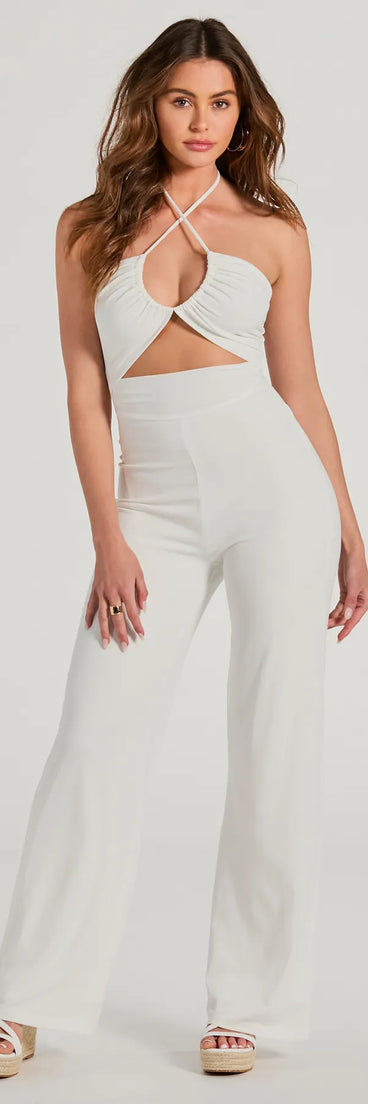 Upgrade your style game for 2025 with the Raise The Bar Wide-Leg Jumpsuit in black, perfect for any fashion-forward wardrobe.