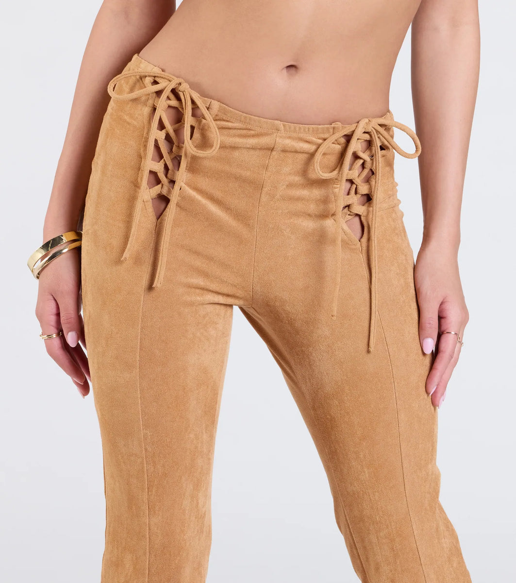 パンツ LGB SUPER FLARE PT LACE UP CHOCO BROWN パンツ LGB SUPER FLARE PT LACE UP CHOCO BROWN LGB SUPER