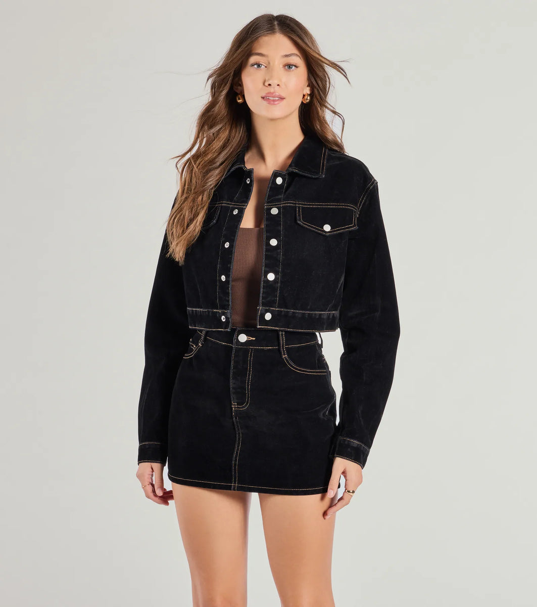 スカート LOW CLASSIC : 24FW / VELVET DENIM SKIRT (BLACK) Surplus Skirt - Black | Levi's® US