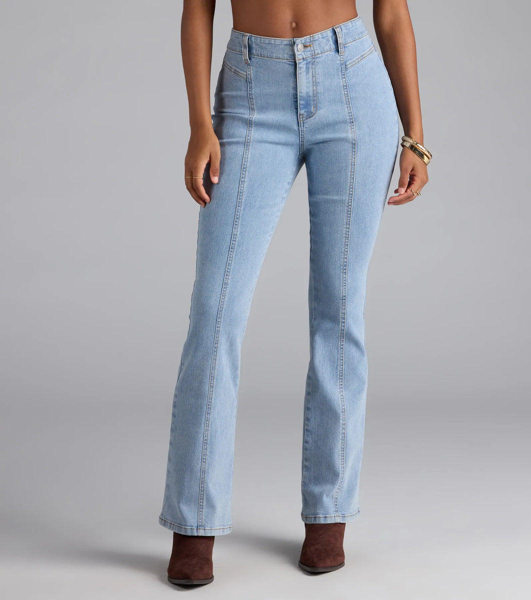 リリ様　SISANDI MIES　timeless women Timeless And True High-Rise Bootcut Denim Jeans | Windsor