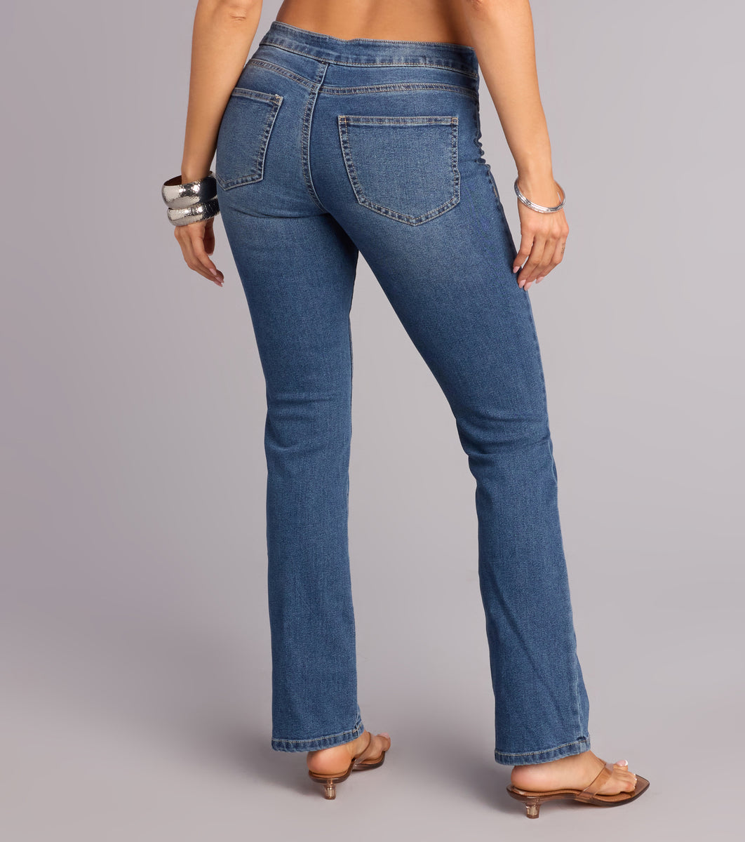 Off Duty Attitude Bootcut Denim Jeans | Windsor
