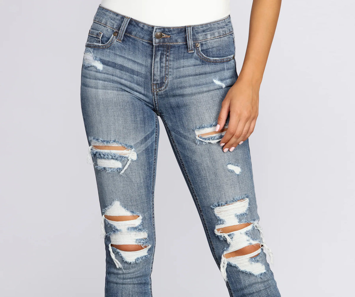 Josie Mid Rise Skinny Jeans | Windsor