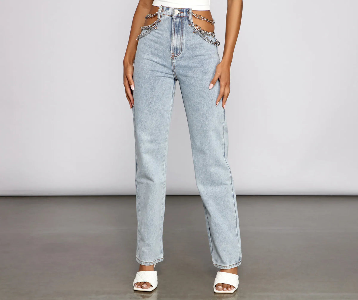 デニム・ジーパン Low Rise Lace Chains Biker Jeans 楽天市場】【ビッグ有】LechienFeroceルシアンフェローチェ