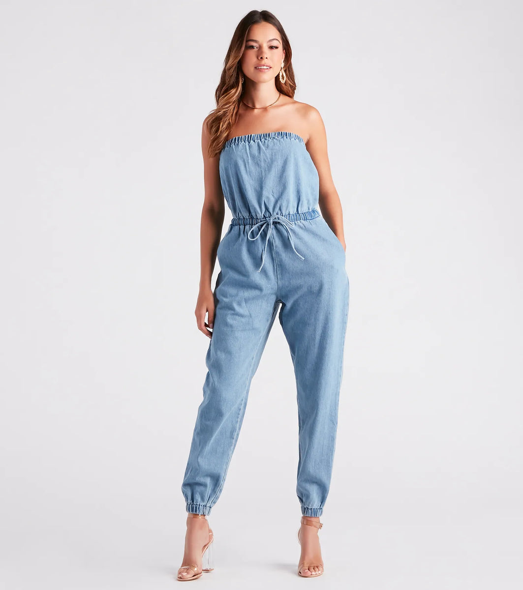 お値下げ　 oll Jane Denim Jumpsuit お値下げ oll Jane Denim Jumpsuit