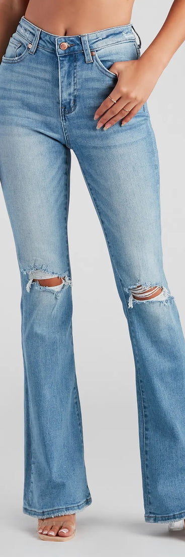 Bri High-Rise Flare Jeans by Windsor Denim