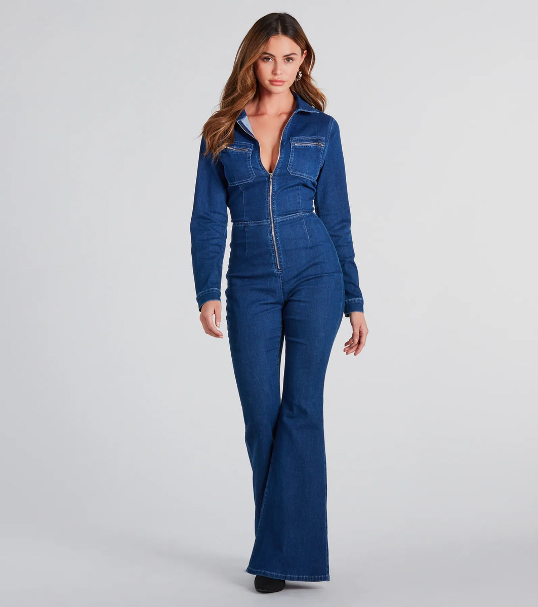 お値下げ　 oll Jane Denim Jumpsuit お値下げ oll Jane Denim Jumpsuit Jane Denim Jumpsuit - Dark