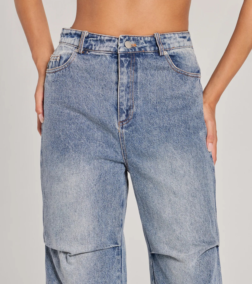 ★関税/送料込★Perstep☆Whisker Washing Denim Half Pants★ 12oz DENIM PAINT SPLATTERED JEANS(S Indigo): Vintage 1.1
