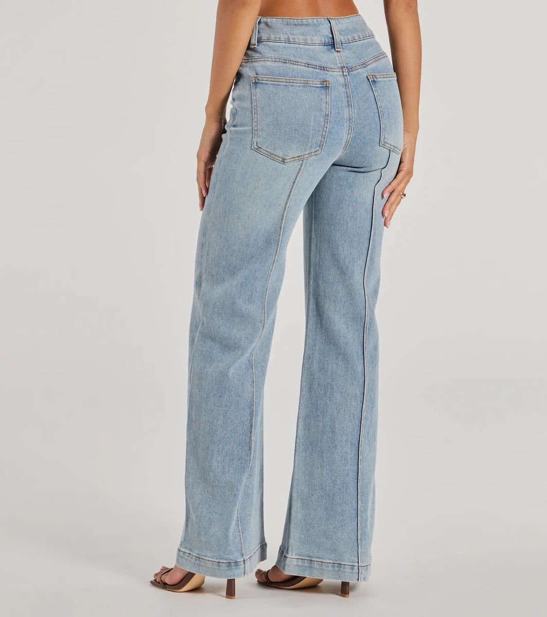 GROVE ♥ REEVE DENIM PANTS /追跡付 グローブ grove 【SOMETHING×grove別注】LISAWIDE DENIM PANTS
