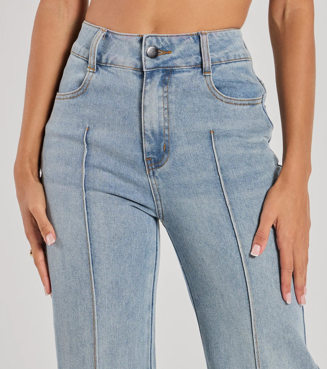 Stylish Refresh High Rise Wide Leg Denim Jeans Windsor stylish-refresh-high-rise-wide-leg-denim-jeans-windsor