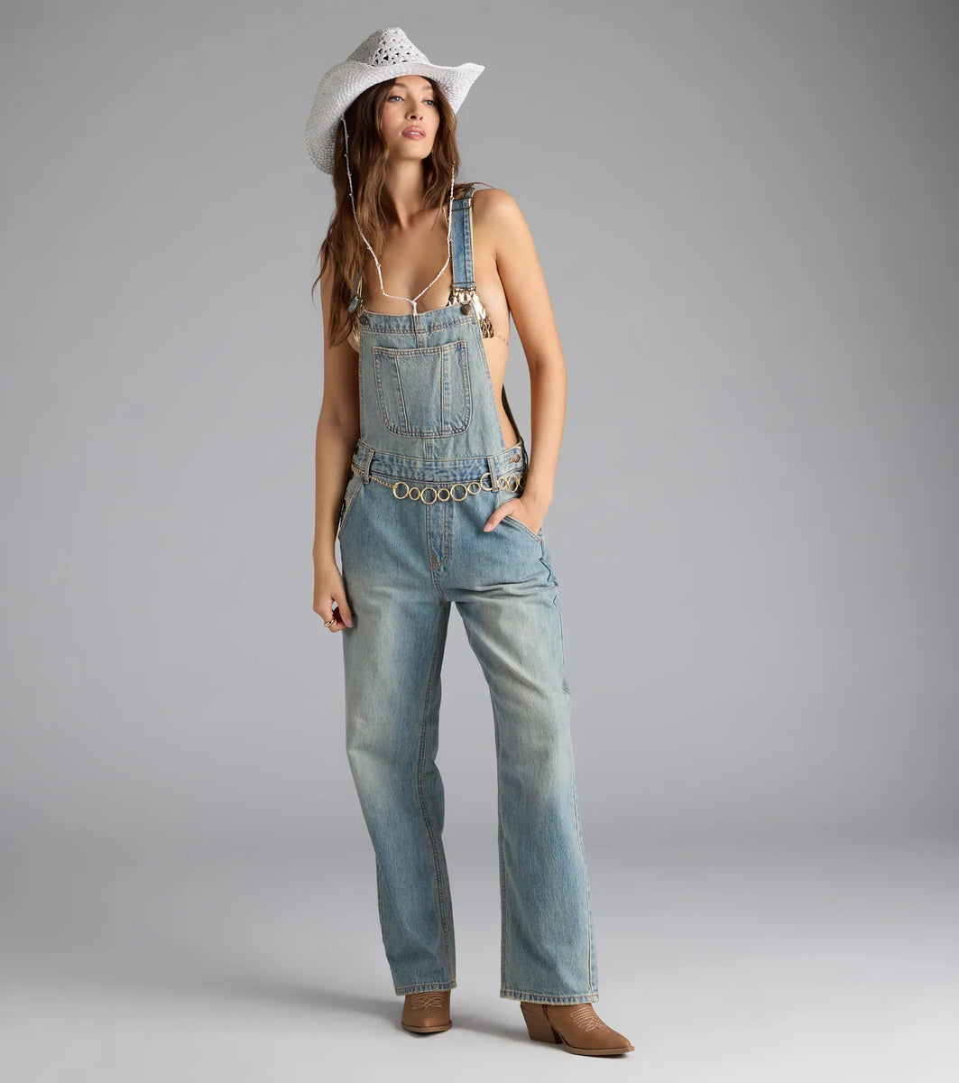 パンツ 40s denim overalls Casual Babe Tinted Denim Overalls | Windsor
