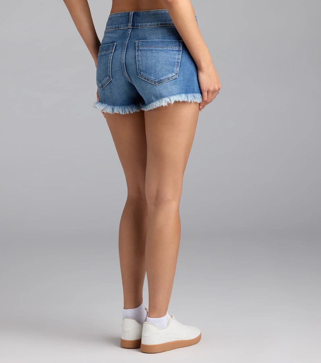 Down For It Mid-Rise Cutoff Denim Shorts | Windsor Down For It Mid-Rise Cutoff Denim Shorts | Windsor