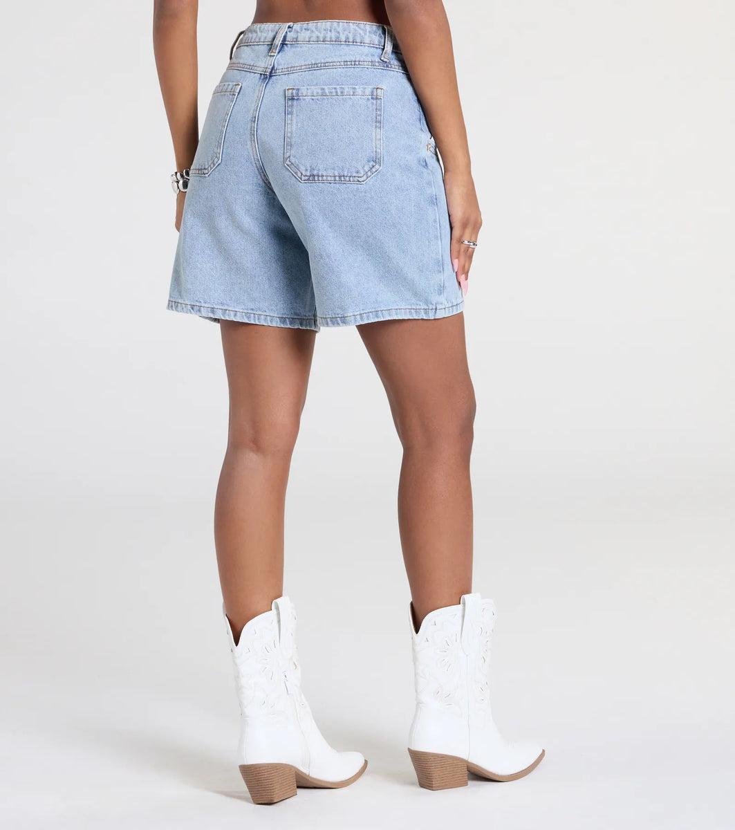 erin です！ Forever Staple Mid-Rise Denim Shorts | Windsor