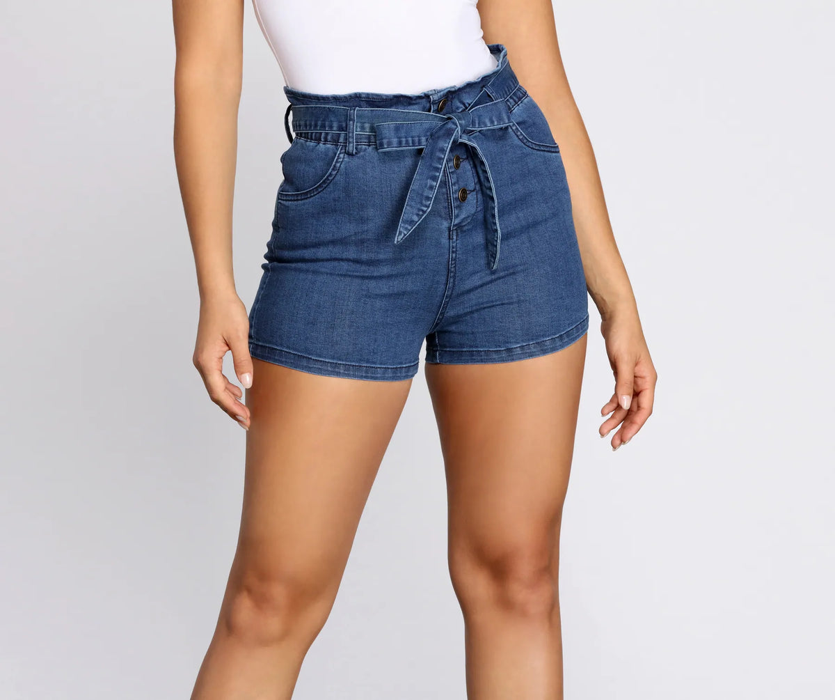 ☆Wai Kei☆ Heart Maltese Nylon Shorts 4 COLOR YKBD03PT06 Women's Shorts: Denim, Linen & Knit | KIVARI International