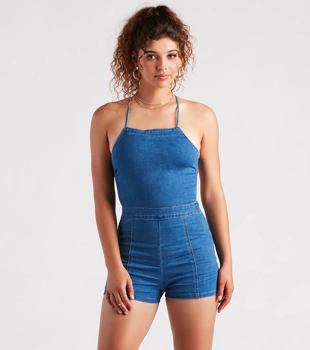 新品未使用　Ameri♡ROPE LACE UP DENIM 新品未使用 Ameri♡ROPE LACE UP DENIM レディース