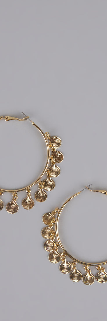 Turn Heads Fringe Hoop Earrings