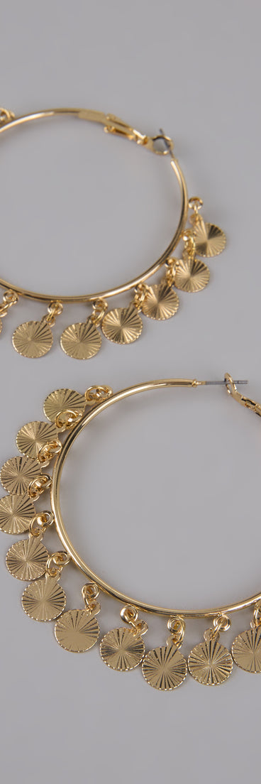 Turn Heads Fringe Hoop Earrings