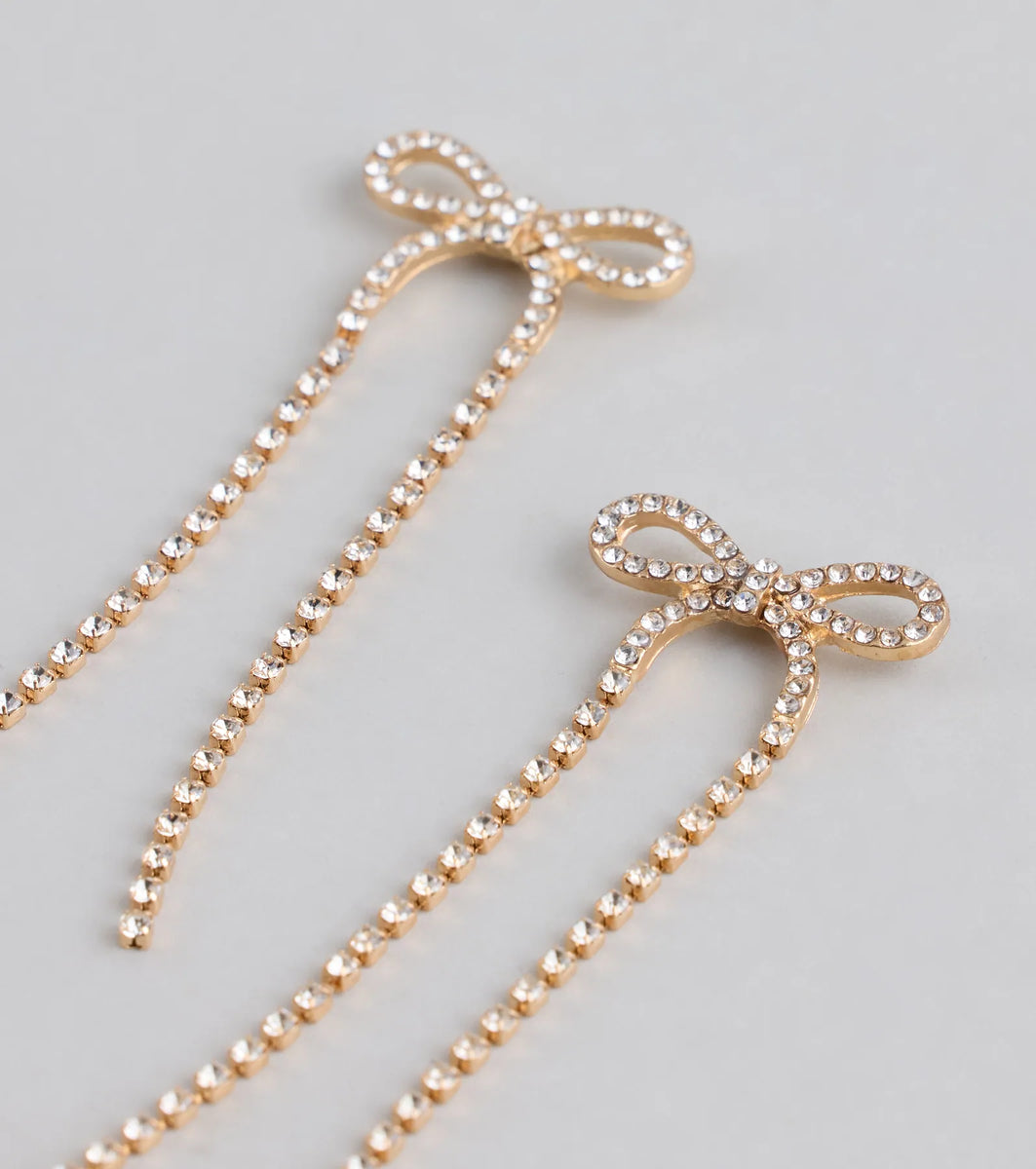 Flirt Mode On Bow Drop Earrings | Windsor