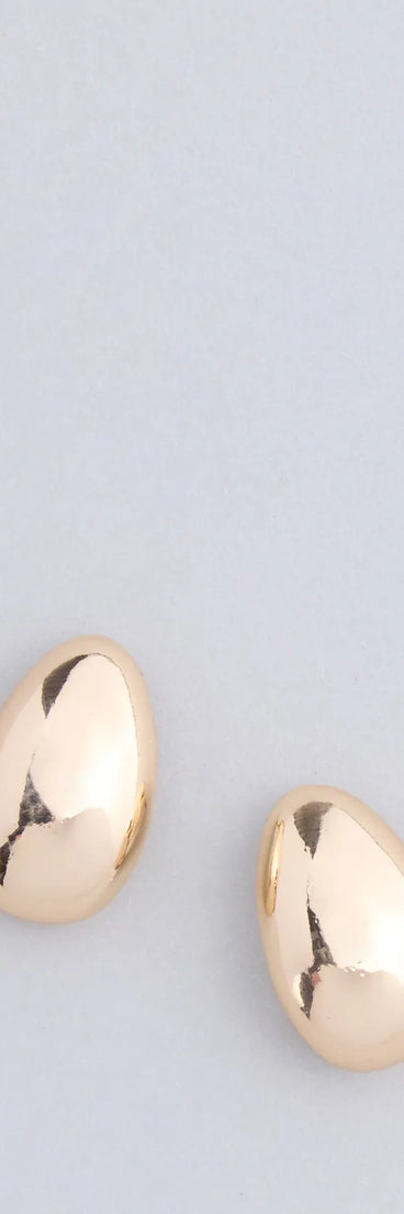 Simple And Sleek Teardrop Earrings