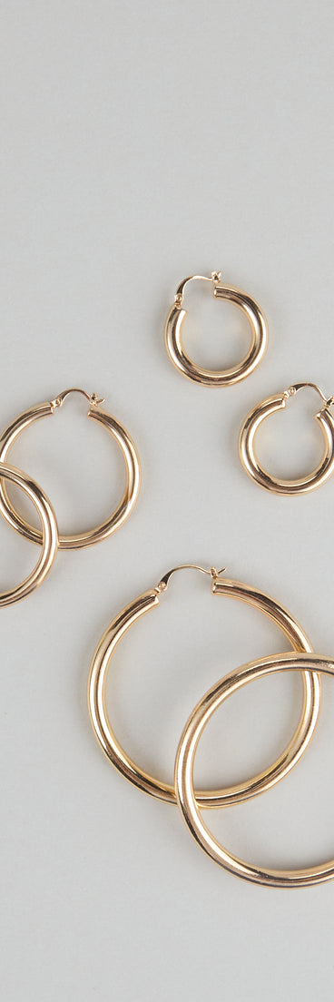 Hoop Dreams Three-Pack Earring Set