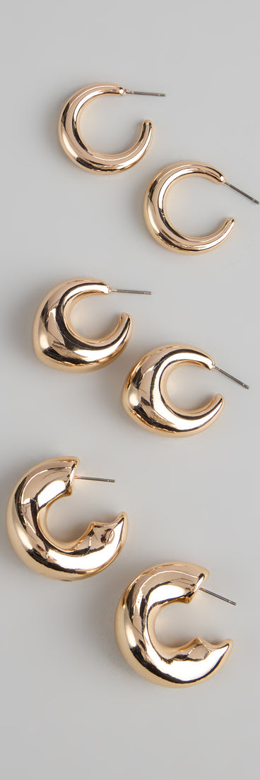 Glow Getter Hoop Earring Set