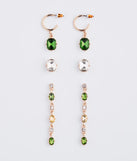 Gorgeous Dainty Gemstone Earrings Set