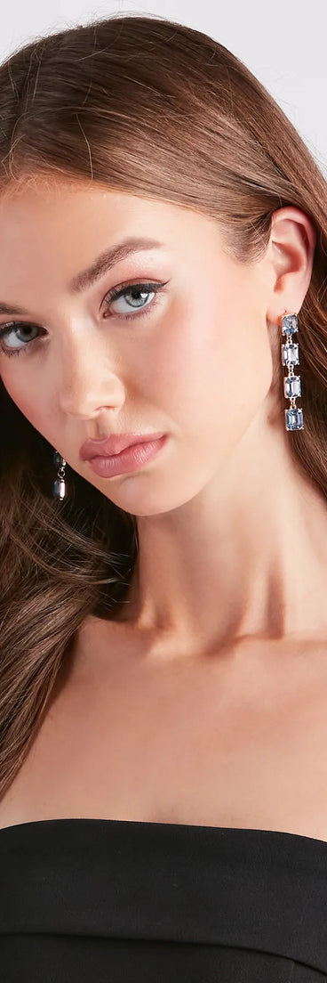 A Tale About Love Linear Gemstone Earrings