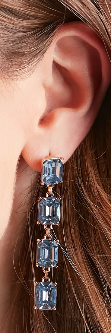 A Tale About Love Linear Gemstone Earrings