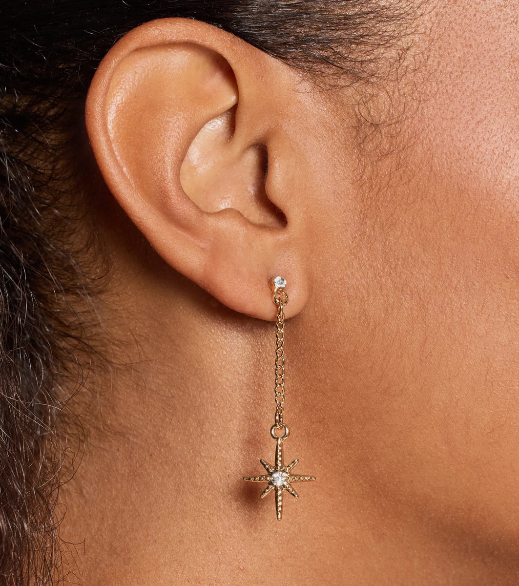 Tres Chic Star Earrings