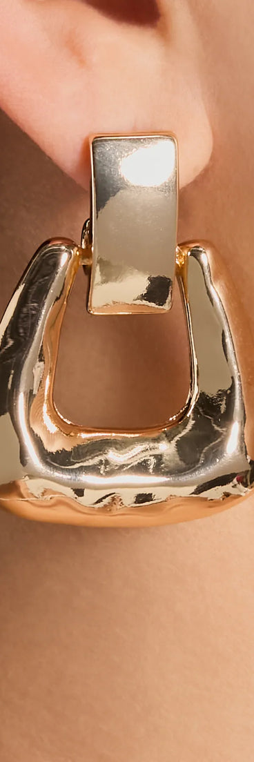 The Best Times Doorknocker Earrings