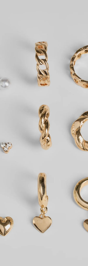 Immense Charm Six-Pack Earrings Set