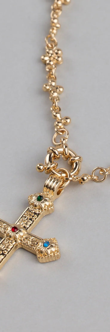 True Grace Layered Cross Necklace