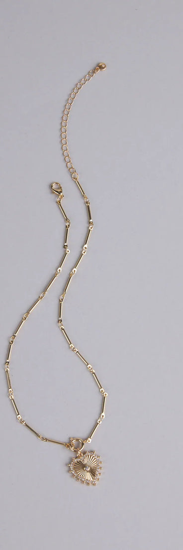 Heartfelt Energy Pendant Chain Necklace