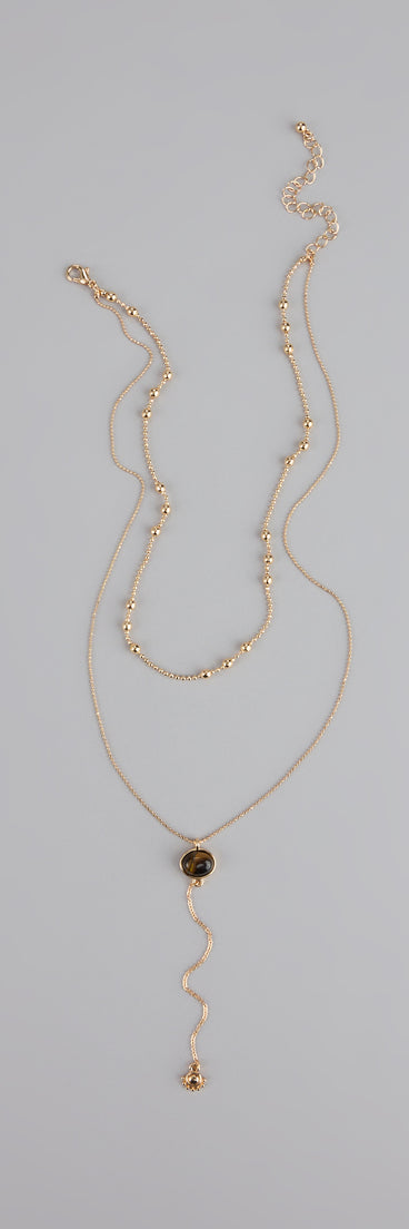 Effortlessly Elevated Layered Lariat Necklace