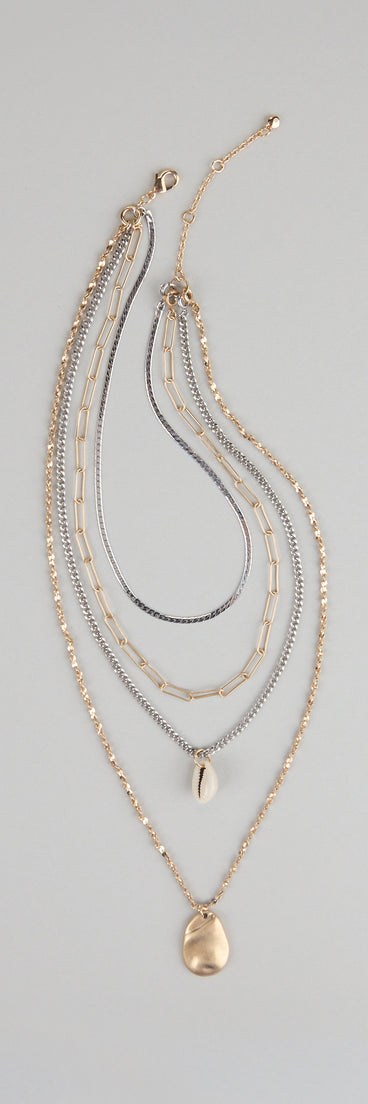 Layer Slayer Mixed Chain Pendant Necklace