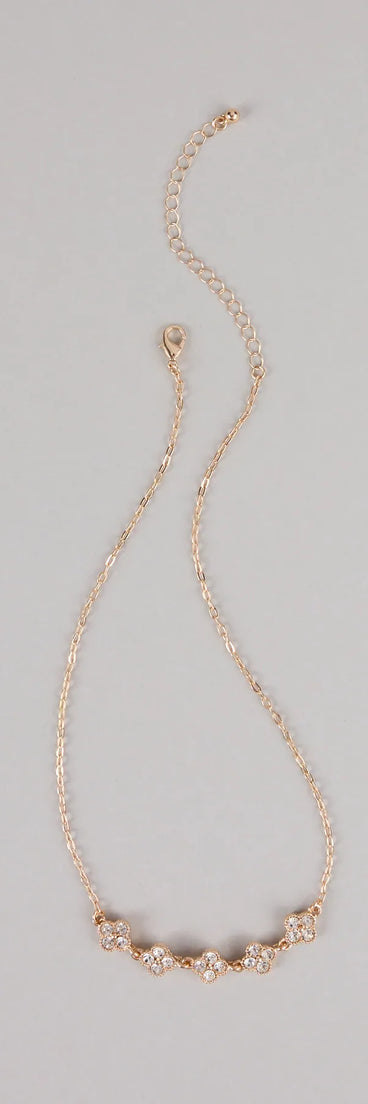 Lucky Girl Energy Clover Charm Necklace