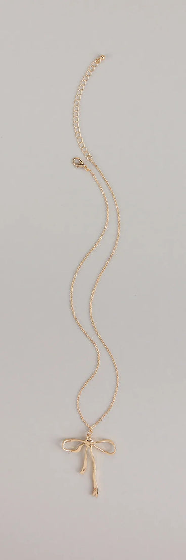 Put a Bow on It Chain Necklace