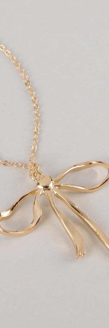 Put a Bow on It Chain Necklace