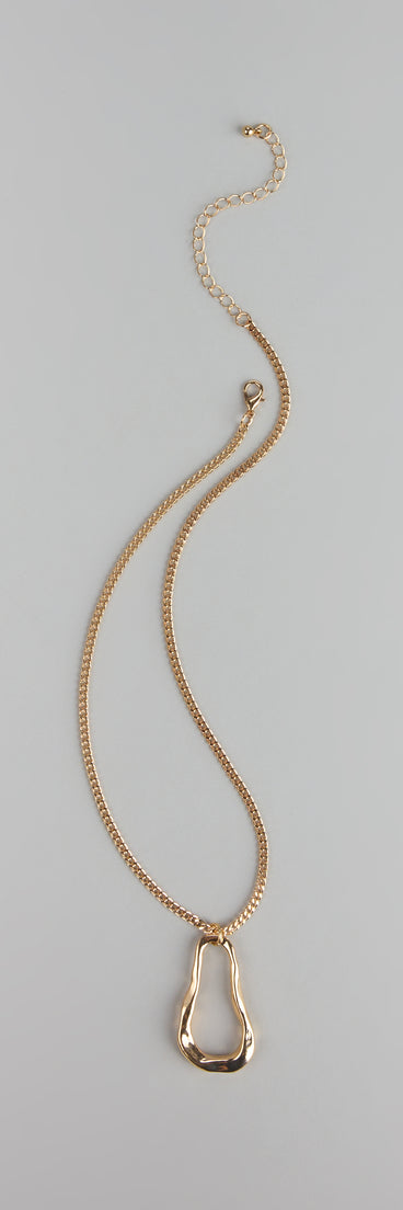 Molten Glow Pendant Necklace