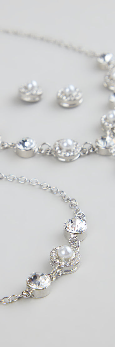 Pearl Glow Rhinestone Jewelry Set