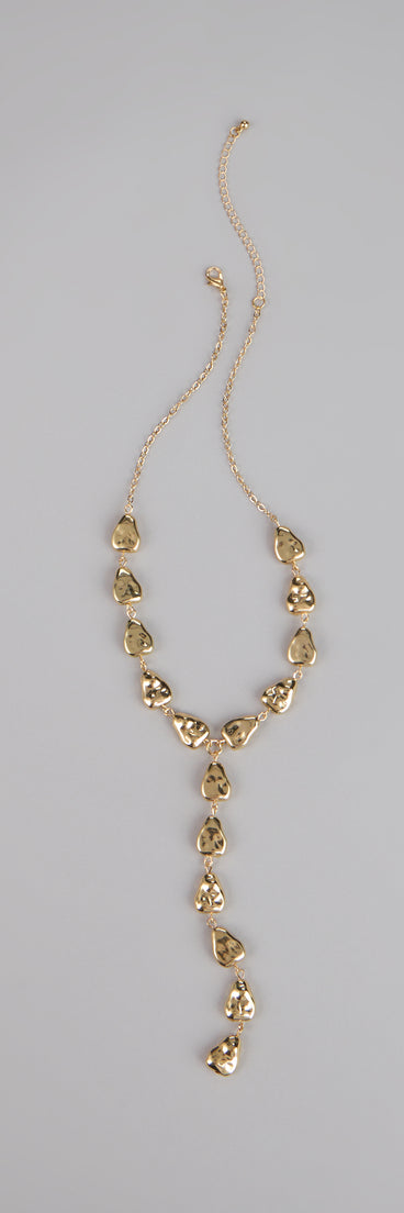Effortless Edge Statement Lariat Necklace