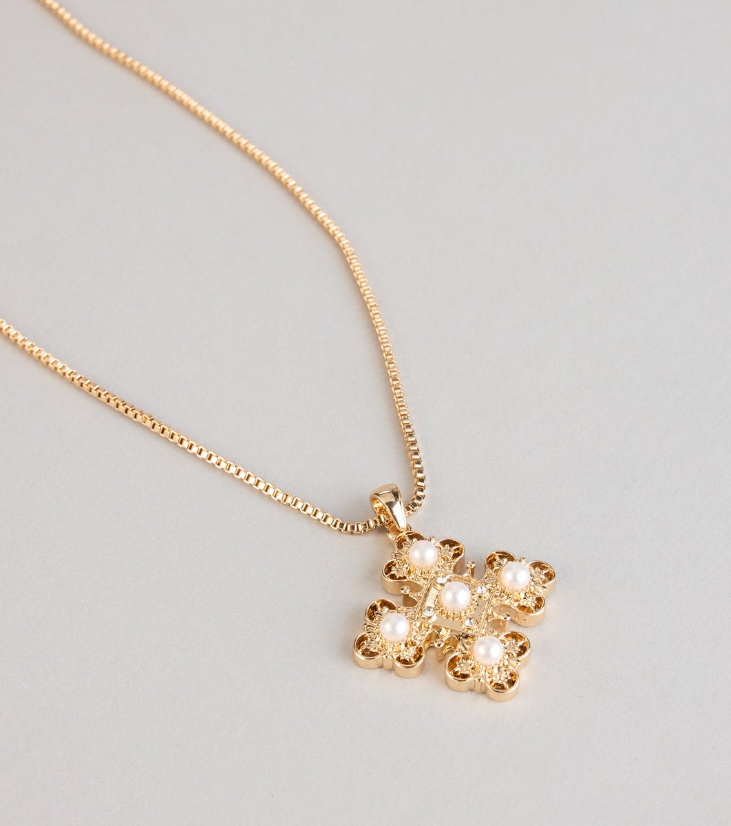 Quiet Grace Cross Pendant Necklace | Windsor