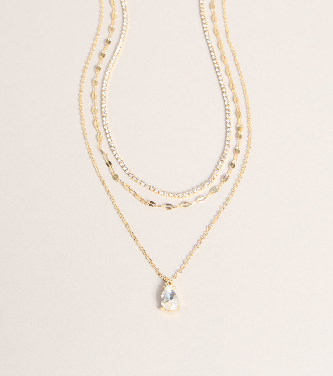 First Class Sparkle Rhinestone Necklace | Windsor