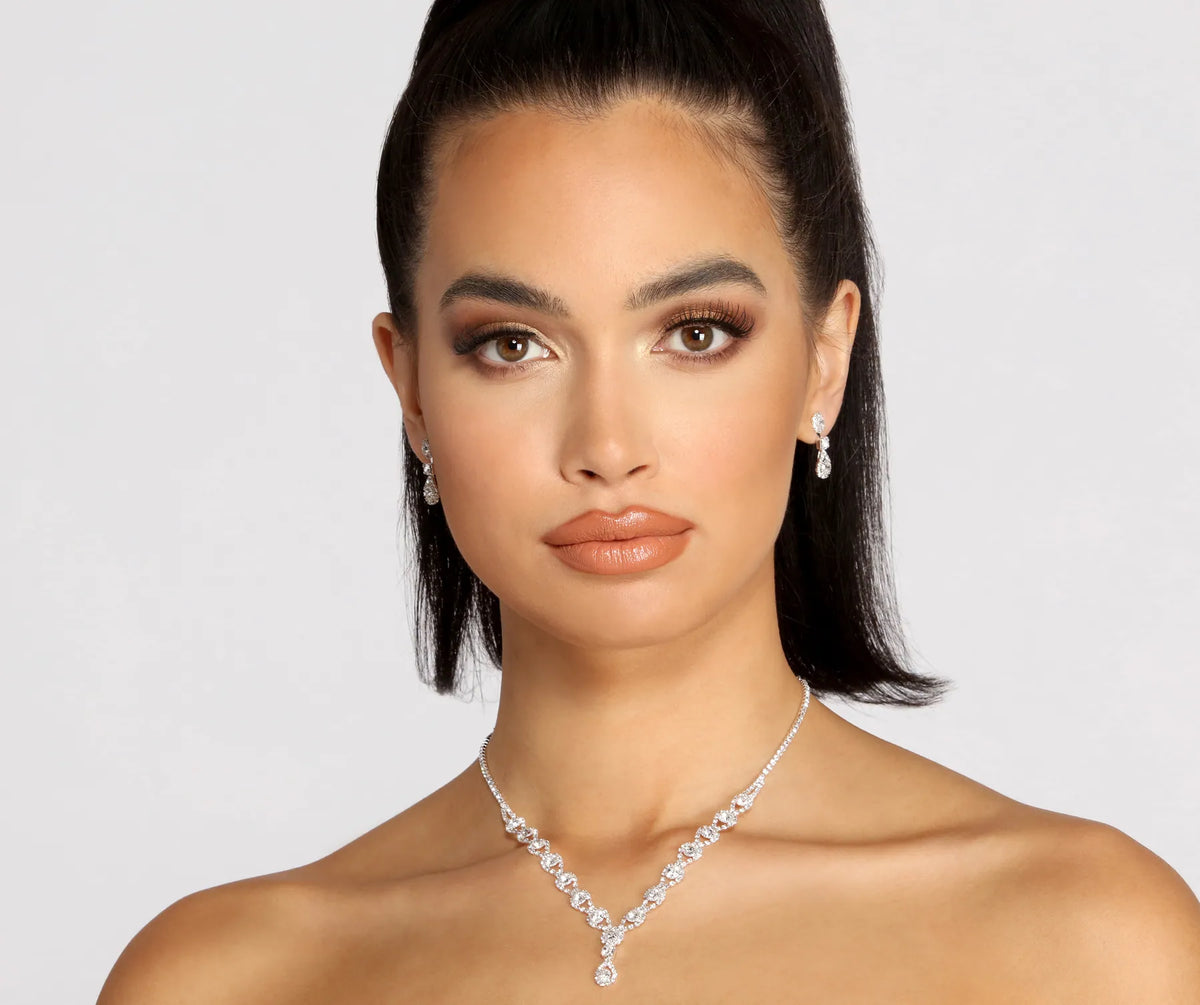 Sparkle4c_Jewelryページ シルバー]コネクトパールスライドネックレス