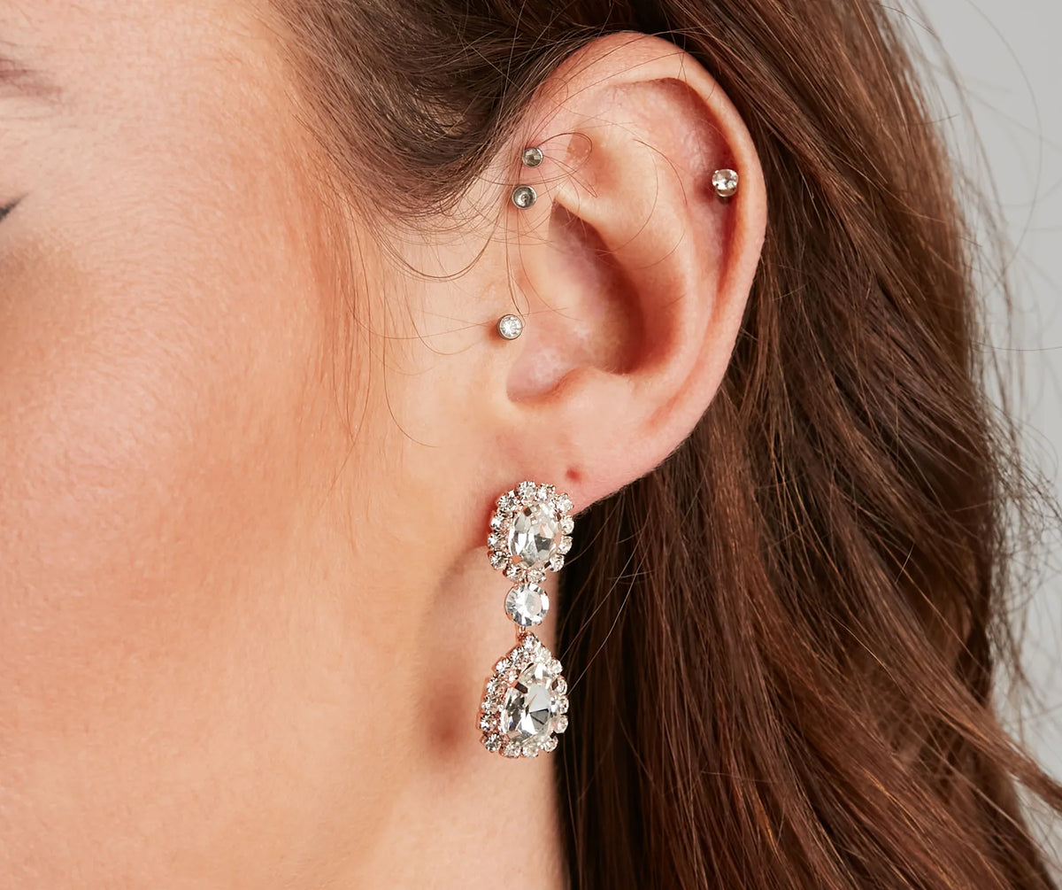 ピアス MORELLATO 5705 1PONT DIAMOND PIERCED EARRINGS KOH-I-NOOR Halo Rhinestone Necklace And Drop Earrings Set | Windsor
