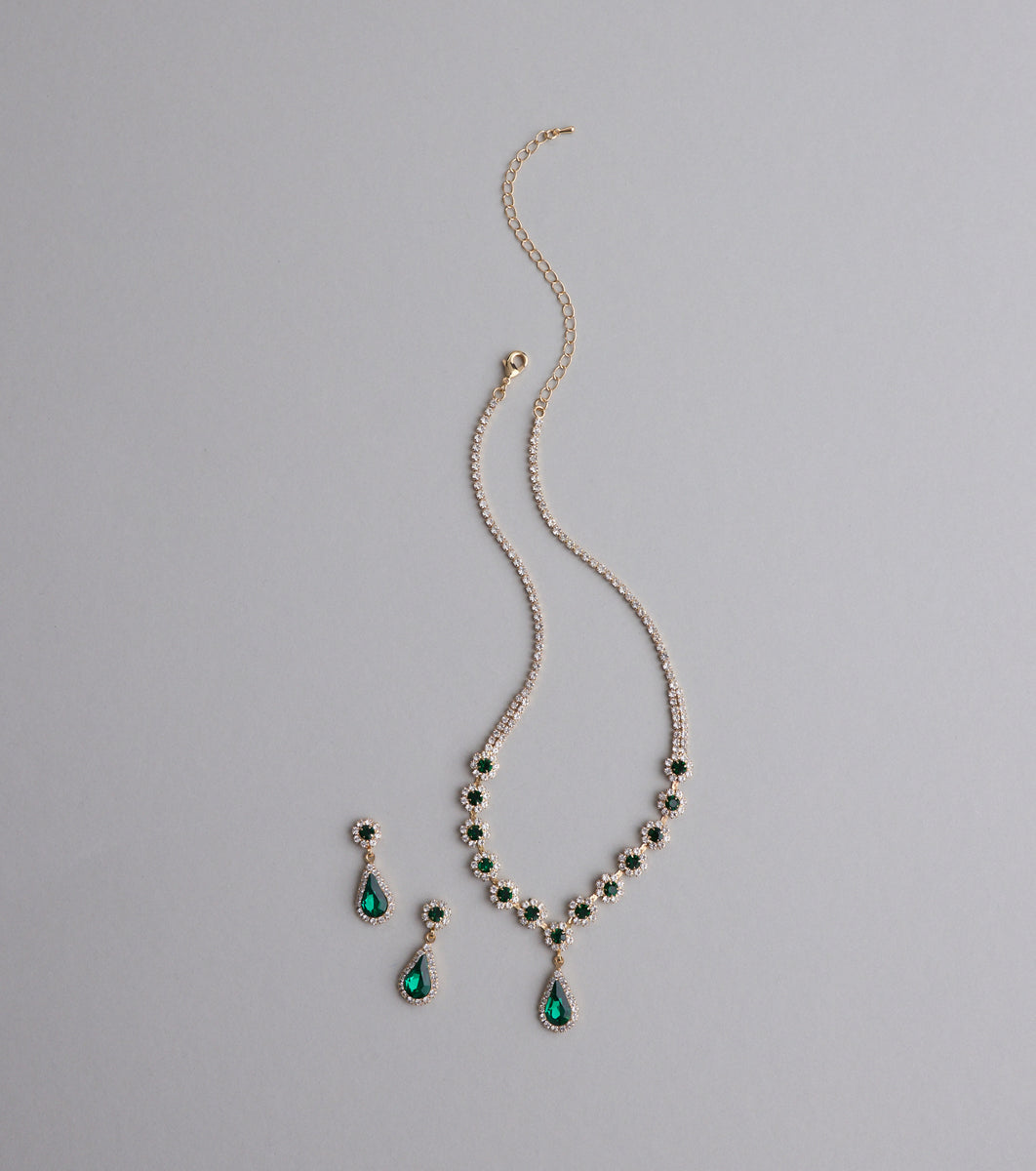 Luxe Look Gemstone Necklace And Earrings Set | Windsor