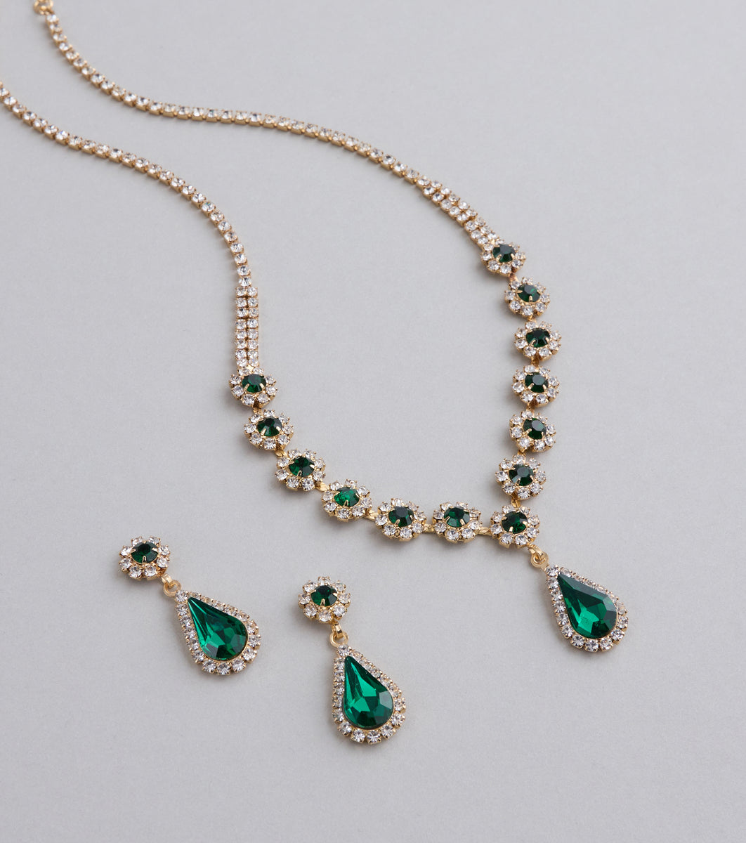 Luxe Look Gemstone Necklace And Earrings Set | Windsor