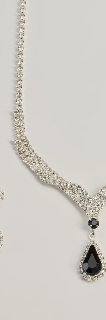 Exude Luxe Necklace And Earrings Set